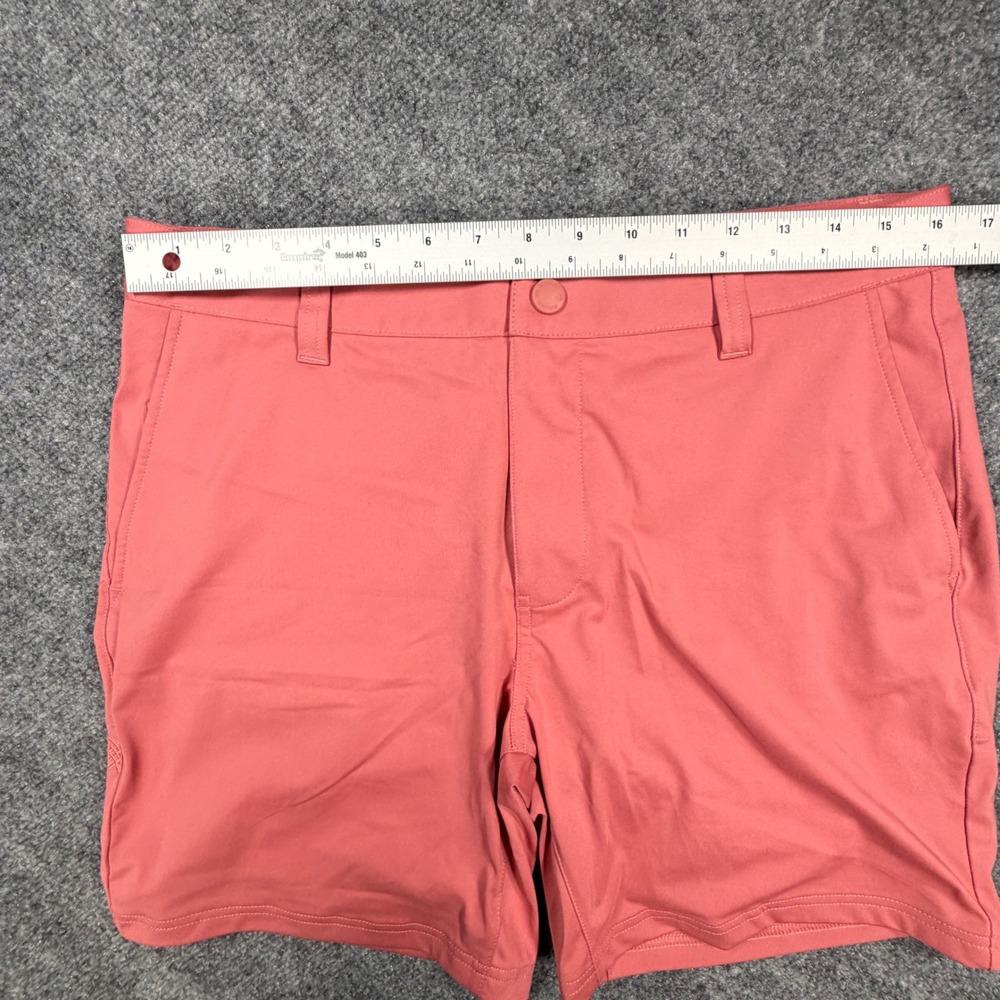 Rhone Commuter Shorts Mens 32 Coral Pink Stretch Performance Golf Casual 0751 - Picture 3 of 7